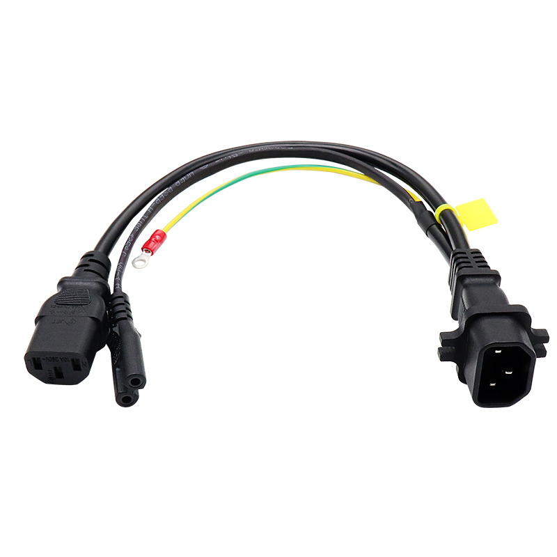 Кабель IEC320 C14-C13+C7, 0.25м