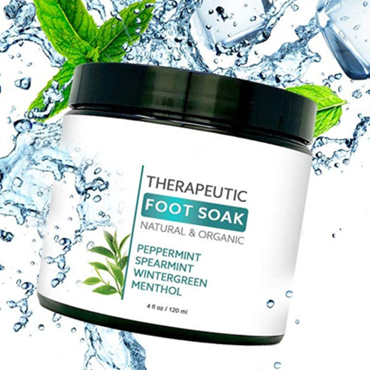 Natural Peppermint & Menthol Therapeutic Foot & Bath Soak Epsom Salt