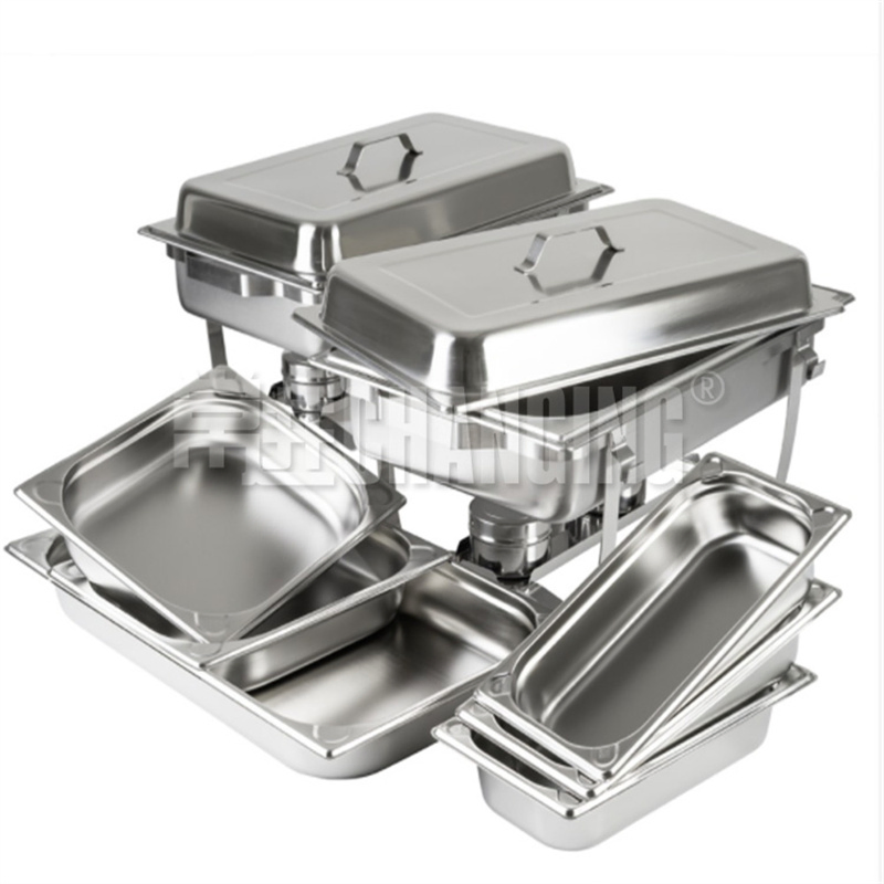 Changing Catering Cookware 4L Round Induction Chafer W/ S/S Lid & Frame Chafing Dish