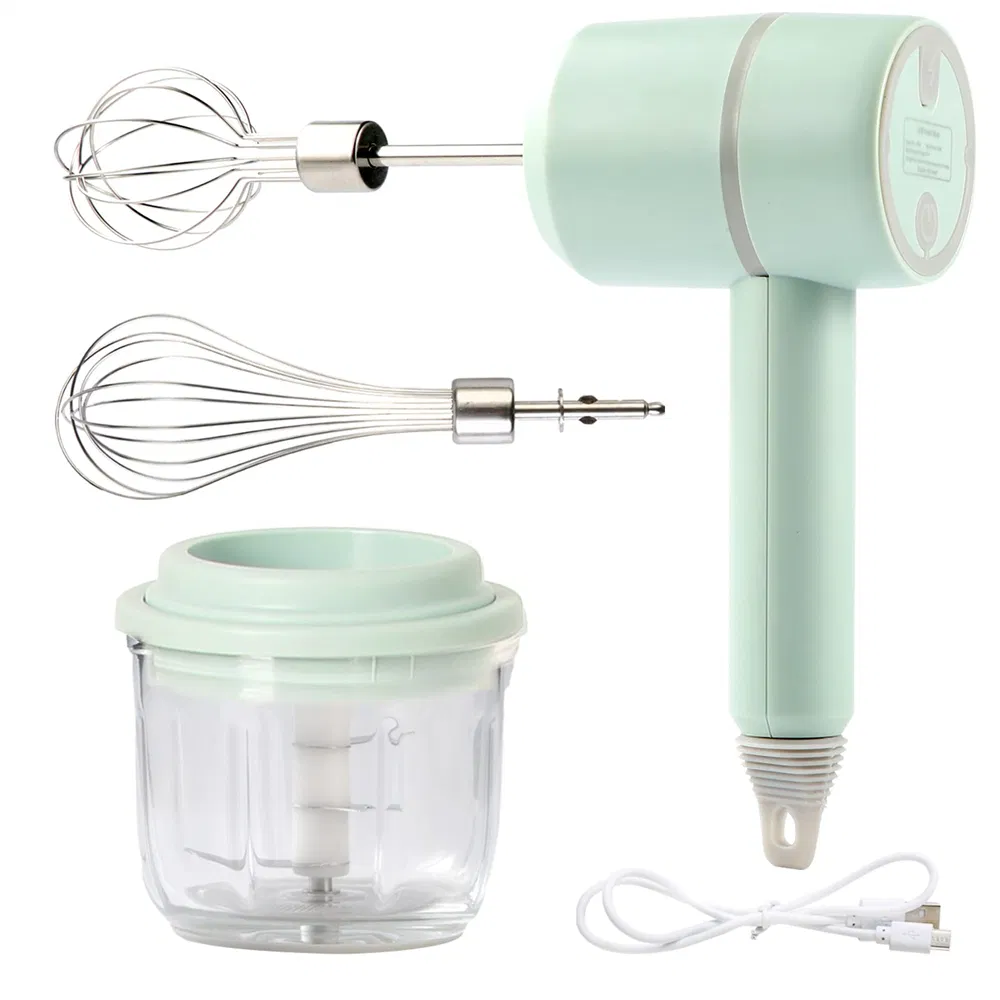 Multifunctional Kitchen Electric Food Processor, Hand Mixer Blender for Baking, Cooking and Food Preparation