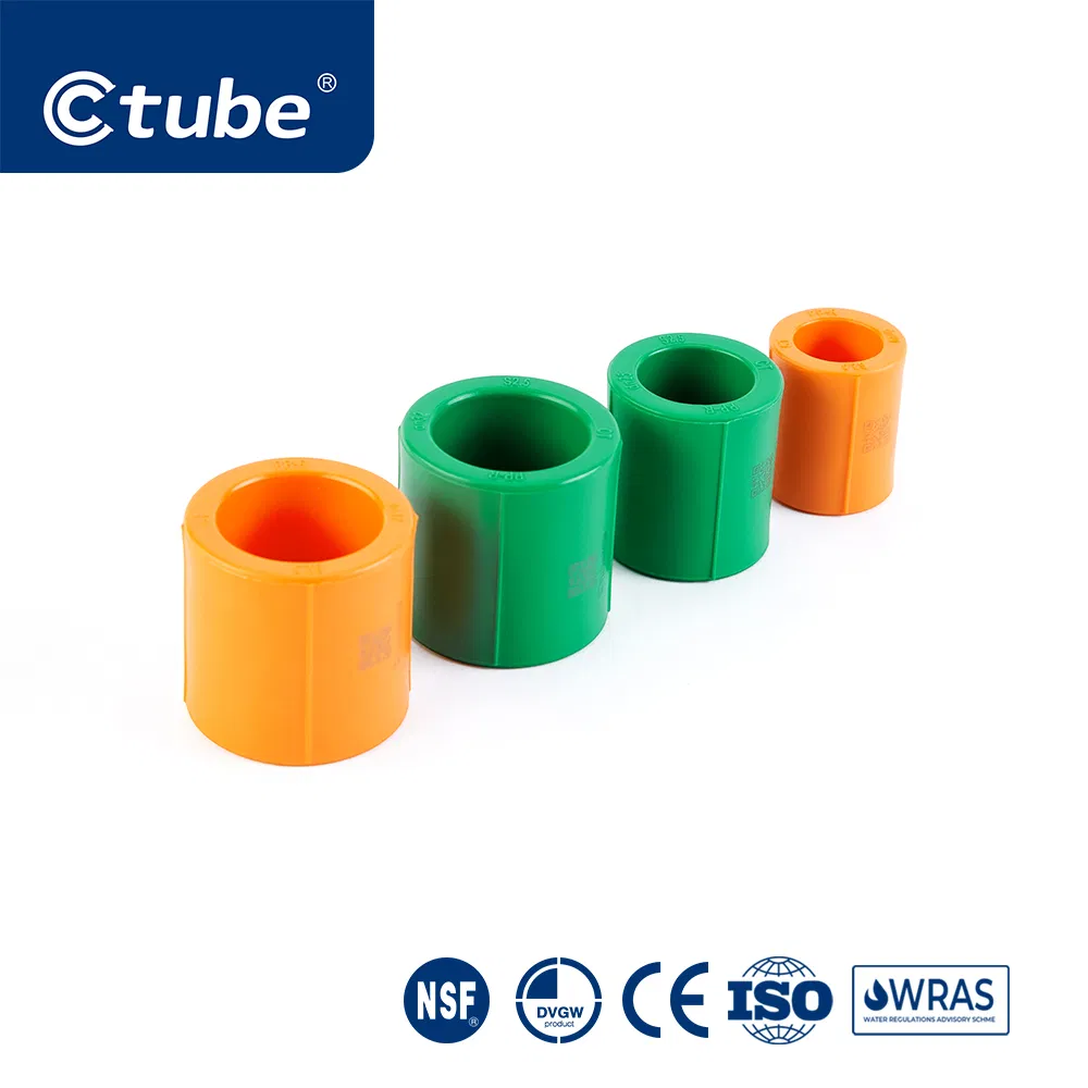 Ctube Eco-Friendly PPR Couplings Pipe Fittings for Construction & Industry