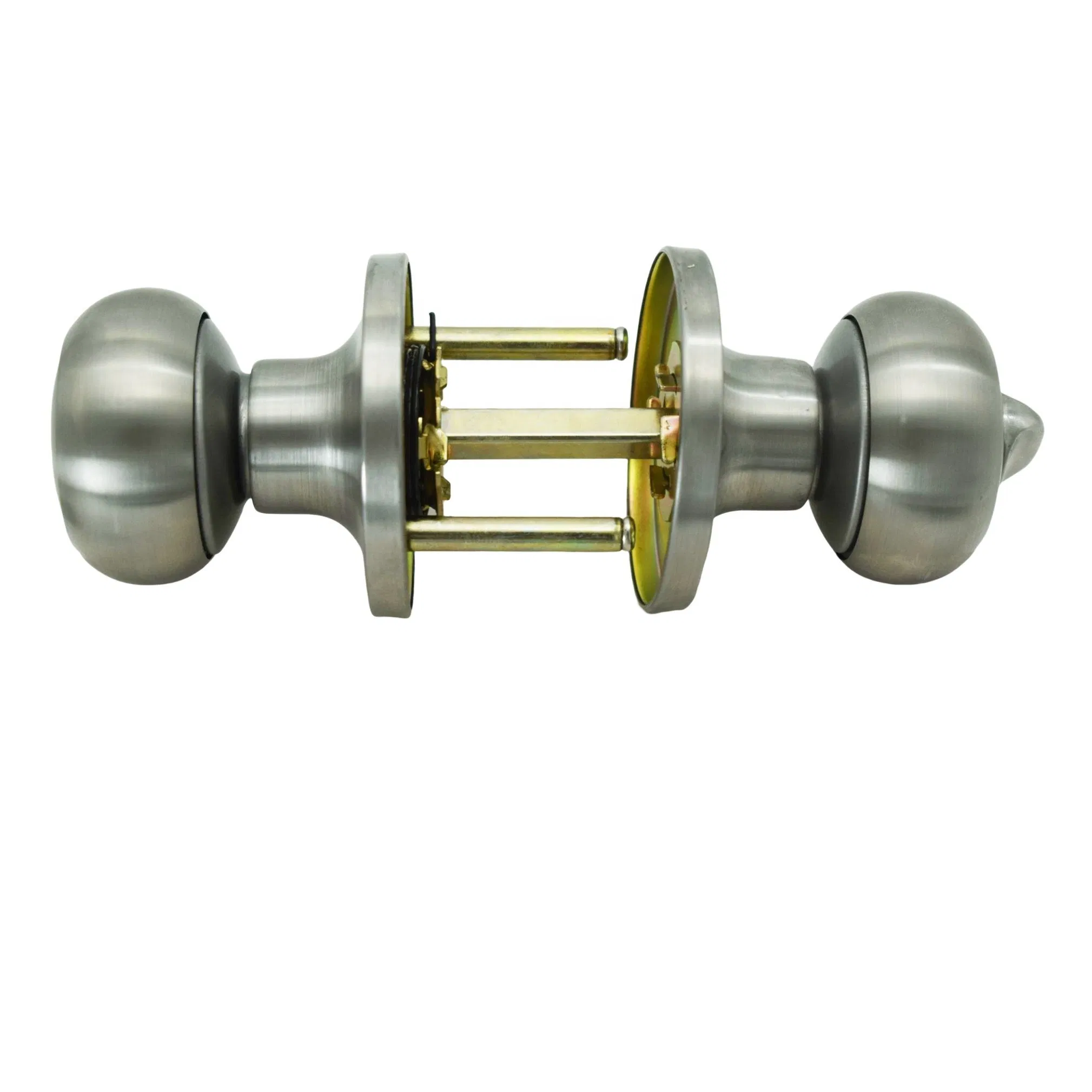 Stainless Steel Round Door Knob Lock with Keys Lock for Bedroom