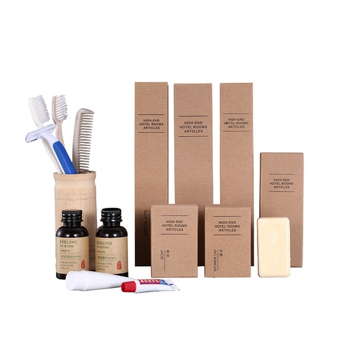 Biodegradable Eco Friendly Hotel Dry Amenities Hotel Bathroom Amenities Accessories Set