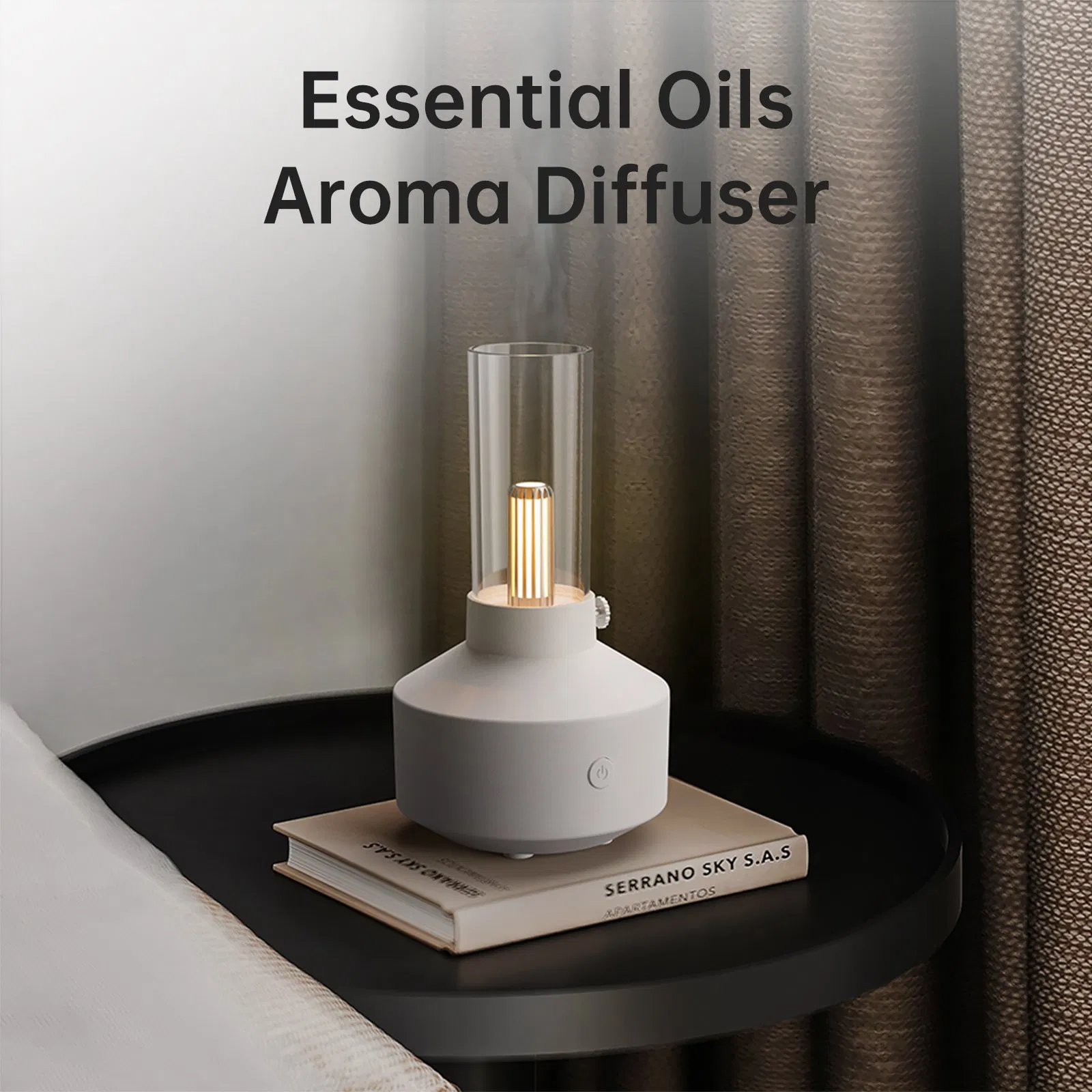 2024 New Simple Retro Design Style Diffuser for Home Essential Oil Humidifier