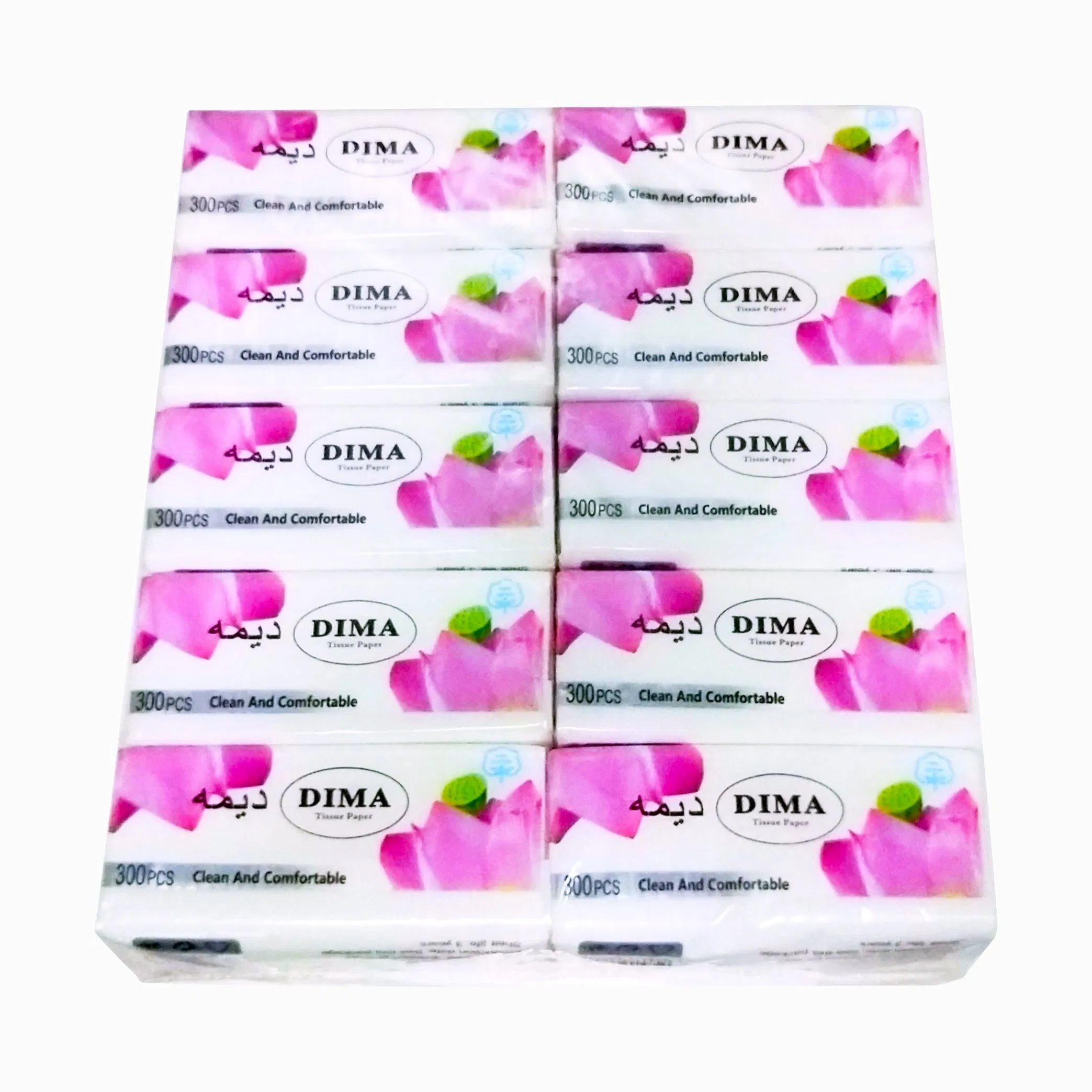 Soft Comfortable 3 Ply Facial Tissue Paper 180*190mm 200 Sheets Virgin Wood Pulp
