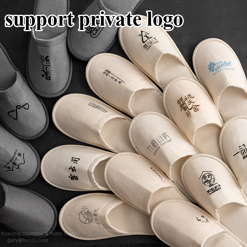 Personalized Hotel Slippers with Private Logo Support and ISO9001 Certification