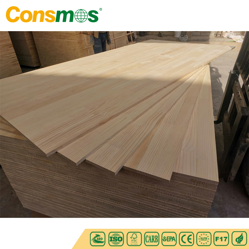 Building Material 1220X2440mm Solid Wood Panel Radiata Pine Finger Jointed Board for Furniture