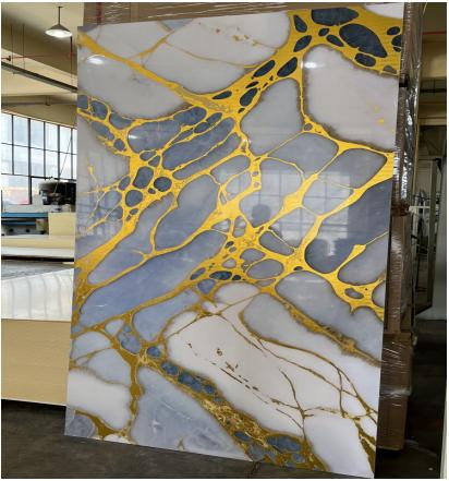 3D Wall Panel for Wood Veneer Charcoal Panel Carbon Crystal Board
