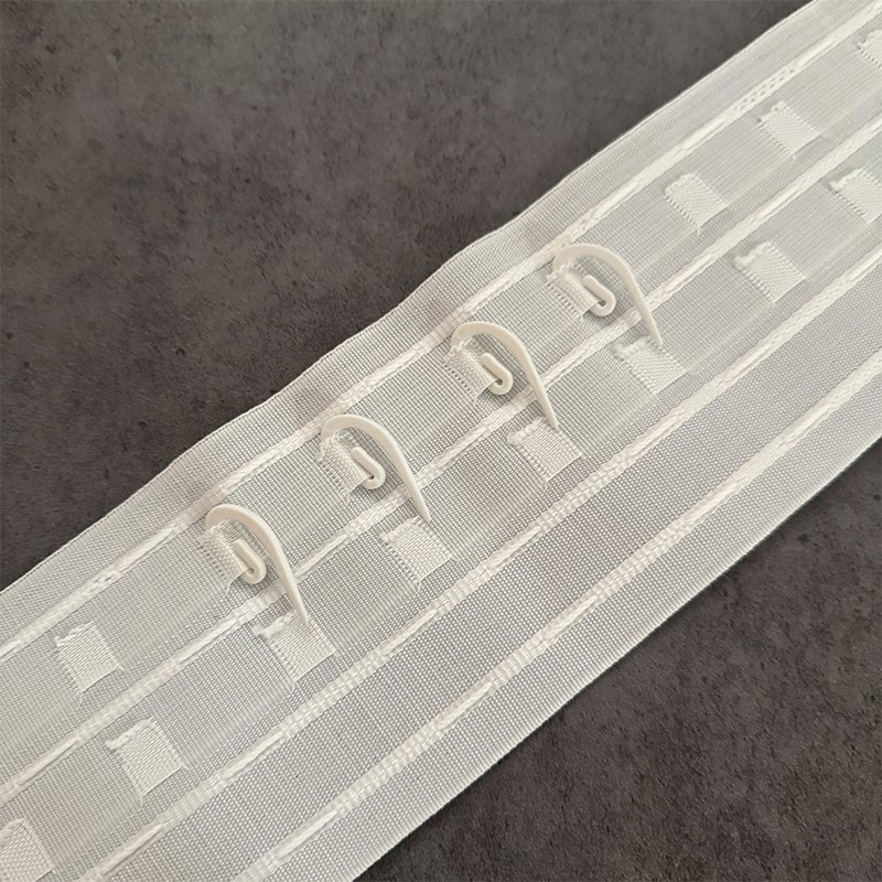 Wholesale High Quality 10cm White Ripple Fold Curtain Tape