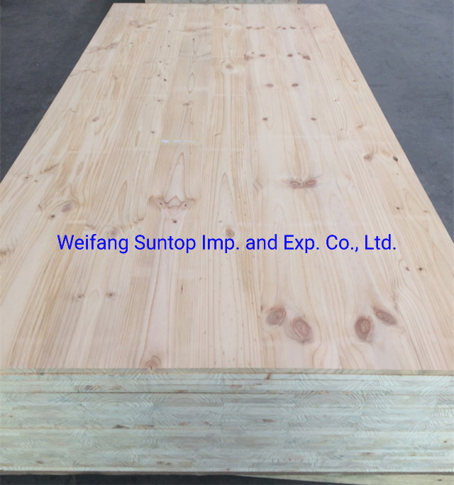 E1 E2 Melamine WBP Glue 2-40mm Melamine Block Board for Furniture Cabinet Wardrobe
