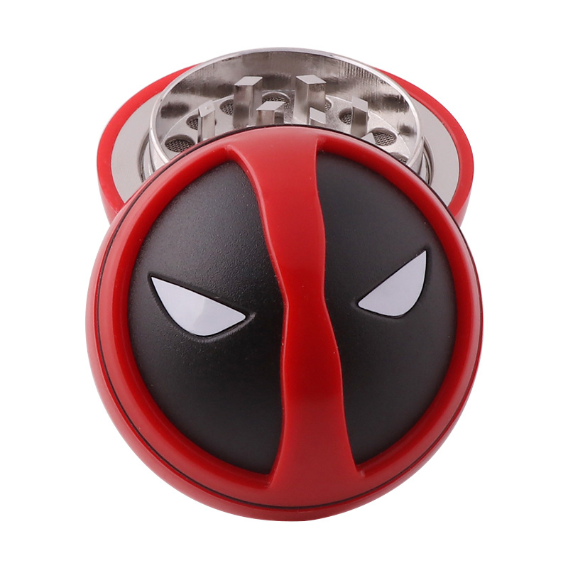 3 Metal Deadpool Grinder Smoking Cigarette Tobacco Herb Grinder Smoking Accessories