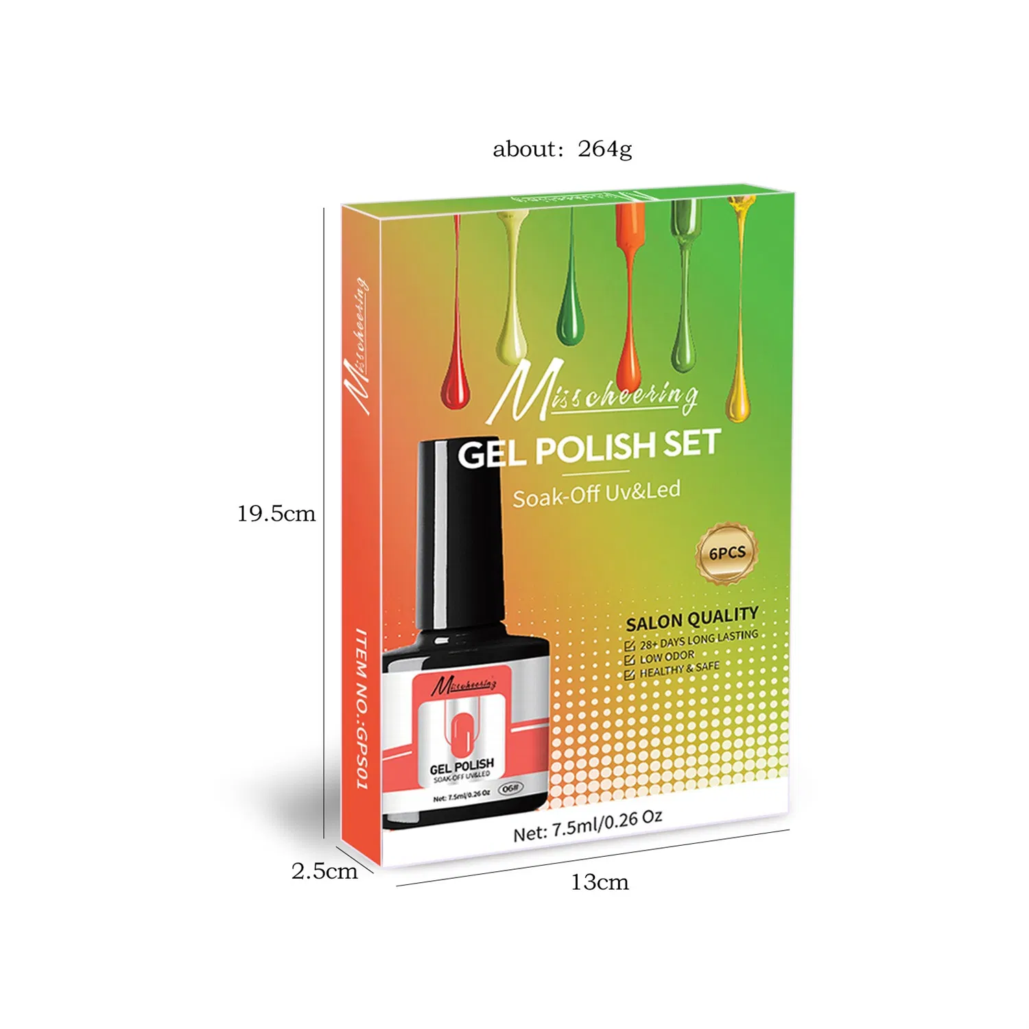 New 6 Color Set Seasonal Solid Color Series Popular Color Set Phototherapy Gel Set Nail Polish Gel Set