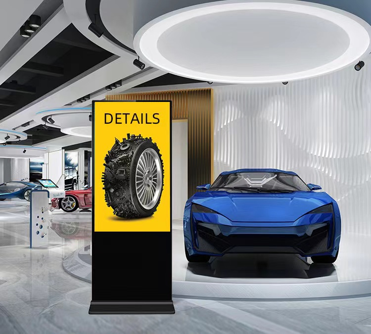 Напольный LCD дисплей для цифровых вывесок и рекламы