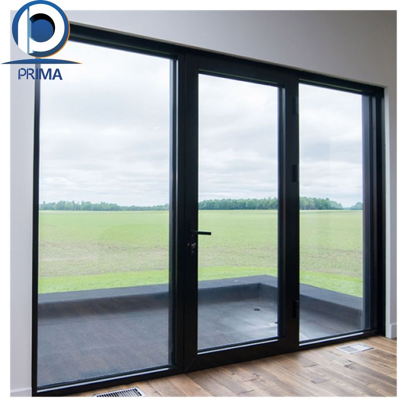 Double Glazed Aluminum 4 Panel Exterior Sliding Doors Balcony Patio Door