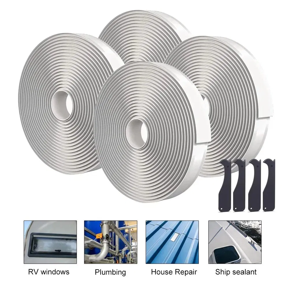 Non-Drying Butyl Sealant Tape for Permanent Waterproof and Airtight Bonding