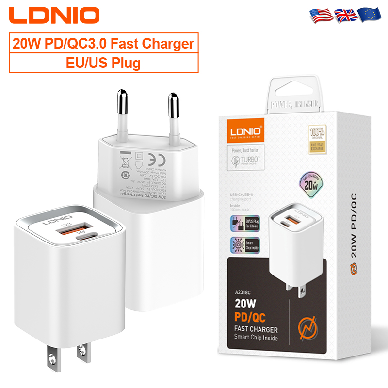 Зарядное устройство Ldnio A2318c для телефонов Samsung, Pixel, LG