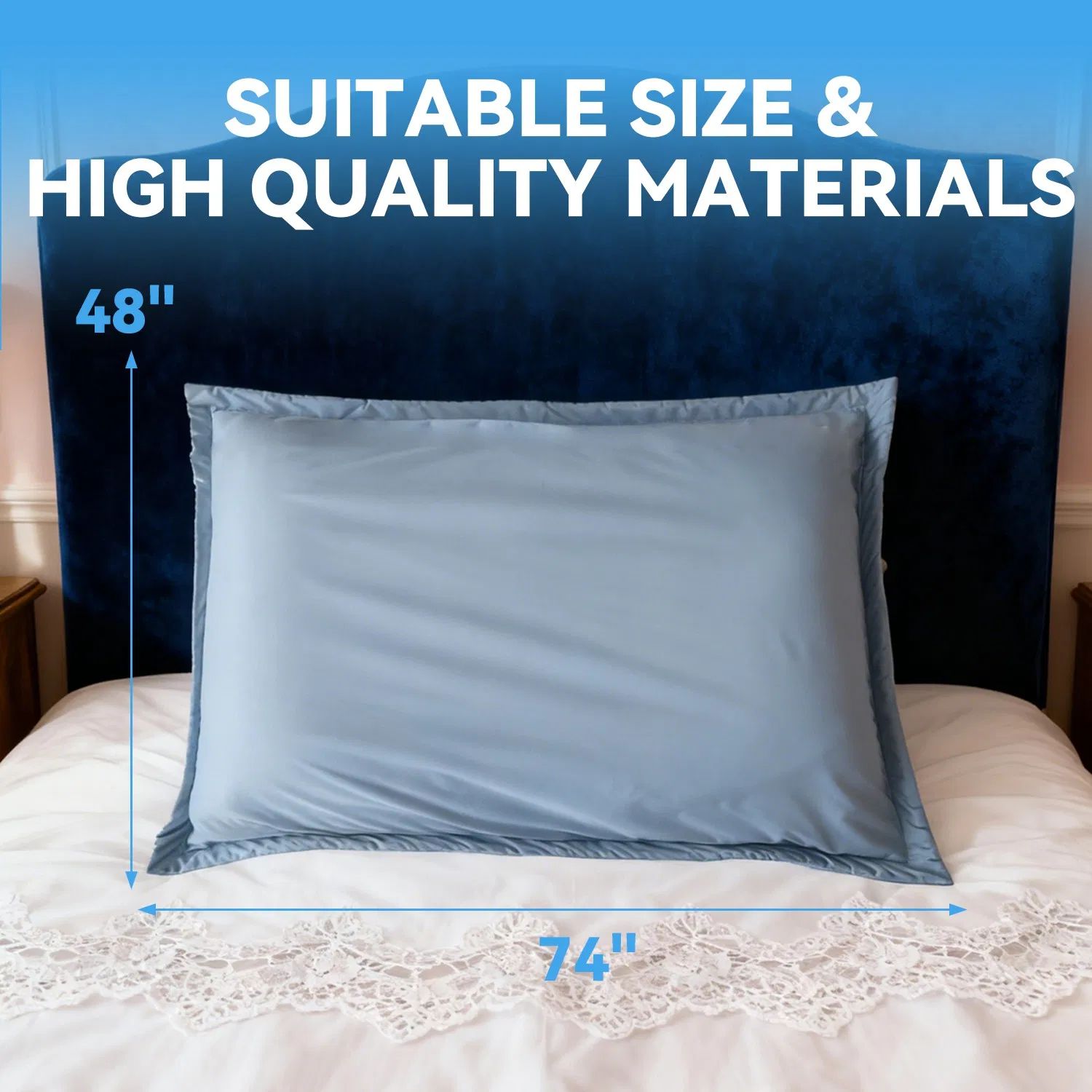 Queen 4 PCS OEM& ODM Zipper Pillow Cover Protectors Waterproof Pillow Case