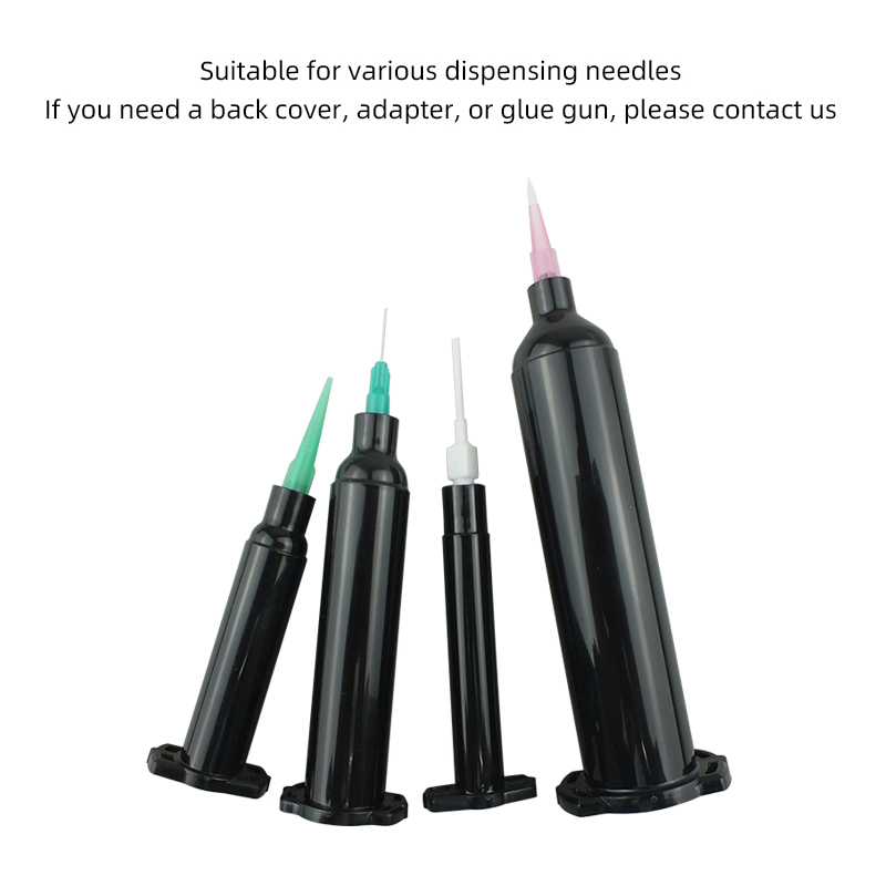 New American-Style 10cc Black Color Industrial Pneumatic Dispensing Syringe