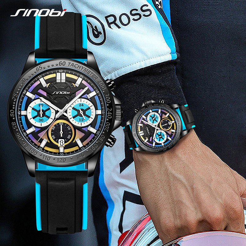 Sinobi S9886g Popular Men's Sports Business Luminous Waterproof Fashion Quartz Watch