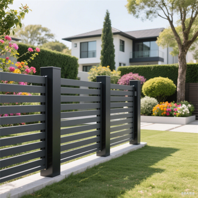 Customized New Style Durable Waterproof Rustproof Non-Fading Cheap Wrought Irong Aluminium Fence Panels Post for Garden