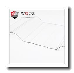 UV Resistant Corrugated Transparent Clear Colored Rain Cover Plastic PC Roofing Sheet for Shed Building Material