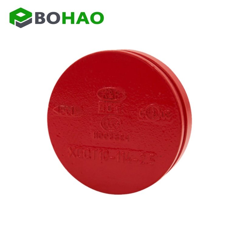 Factory Direct Sales Grooved Pipe Fittings Ductile Iron 1-1/2'' Cap