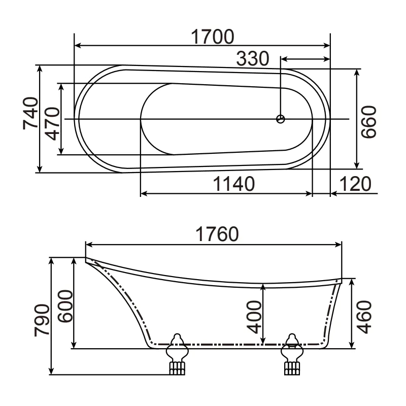 Акриловая угловая ванна с гидромассажем