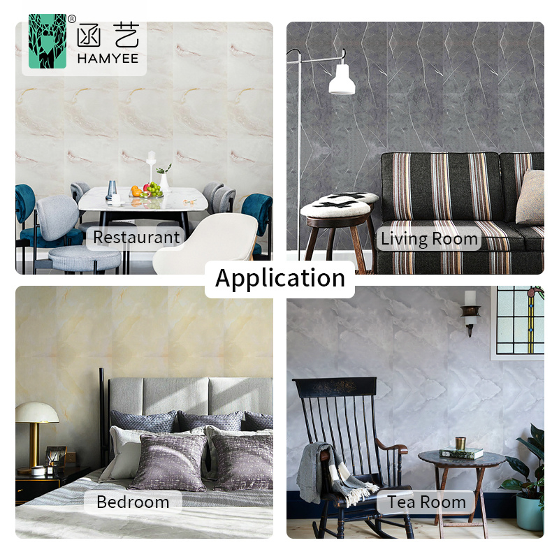 30*30cm 30*60cm 60*60cm Peel and Stick PVC 3D Foam Wallpaper Wall Tile Sticker with Aluminum Back