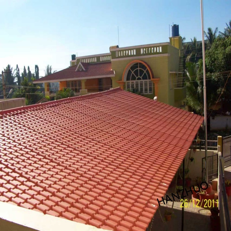 Anti-Corrosion ASA Coated PVC Roof Tile Soundproof Weather Resistant Synthetic Resin Roofing Panel