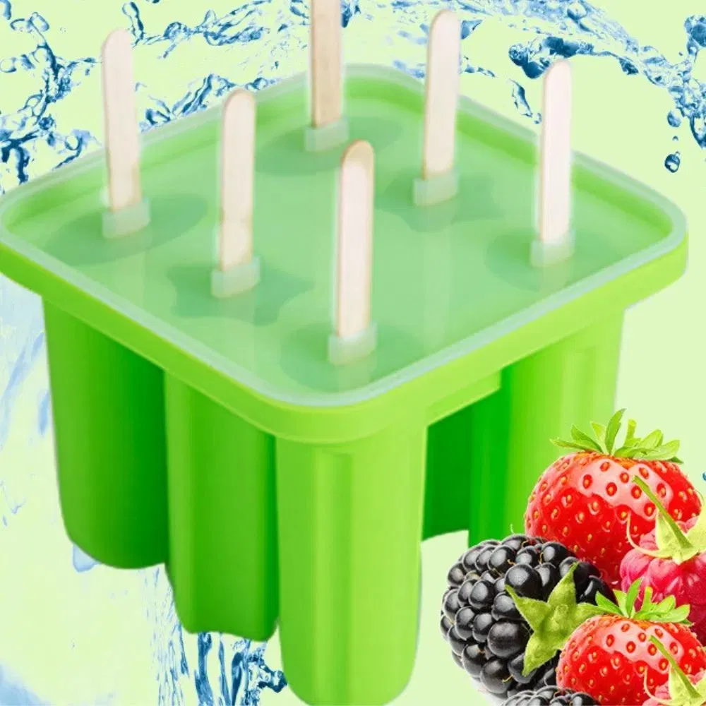 Формы для ледяных палочек из силикона с воронкой и щеткой