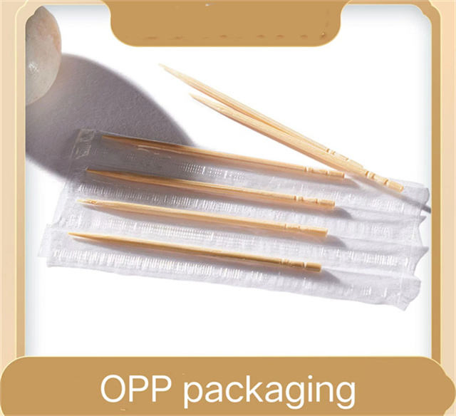 Wood Toothpick Biodegradable Cello Toothpick OPP Plastic Bag Individual Packing Cello Plastic Wrapped Bambootoothpick