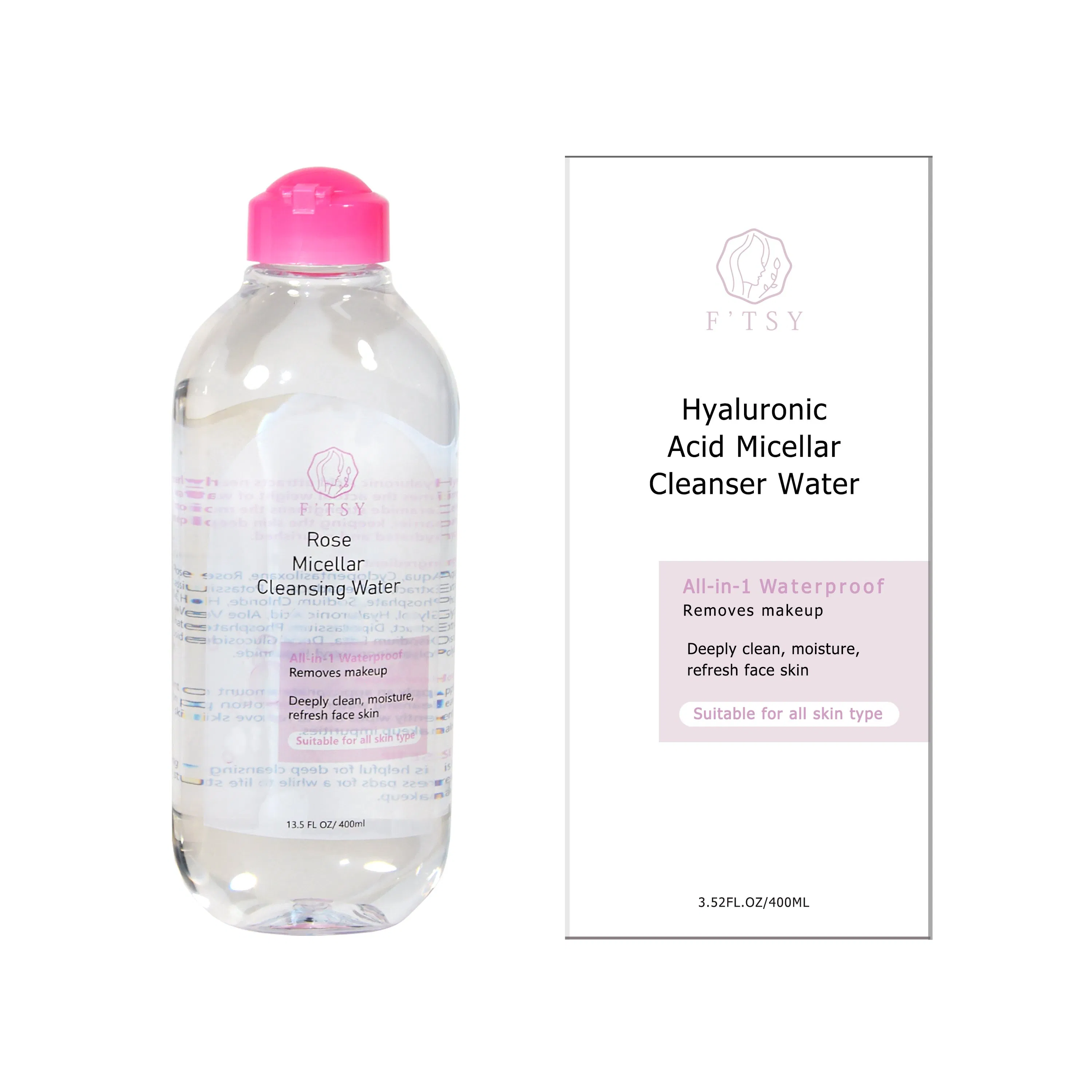 Factory Wholesale Gentle Organic Deep Cleansing Makeup Remover Water Green Tea Moisturizing for Face Custom