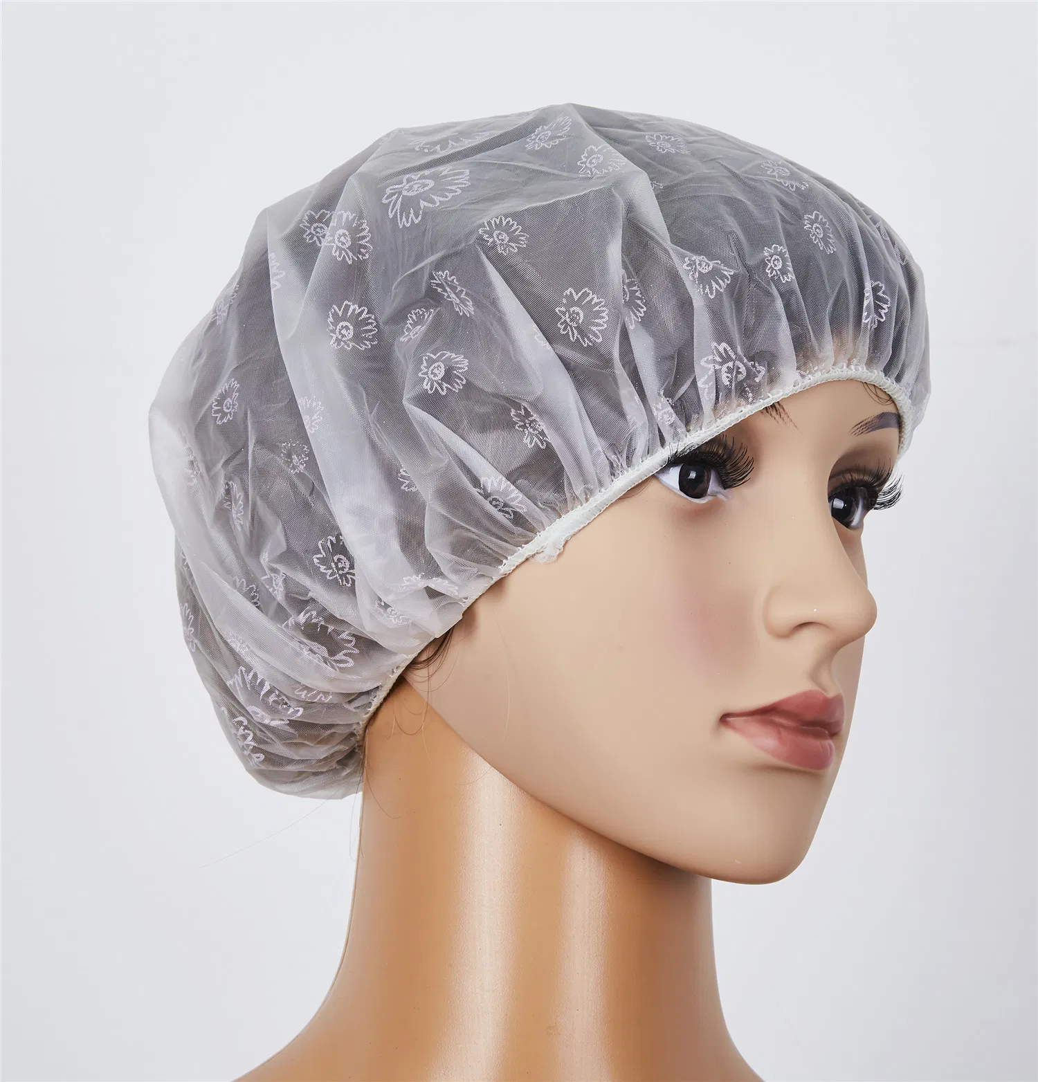 Black Color PVC Shower Cap