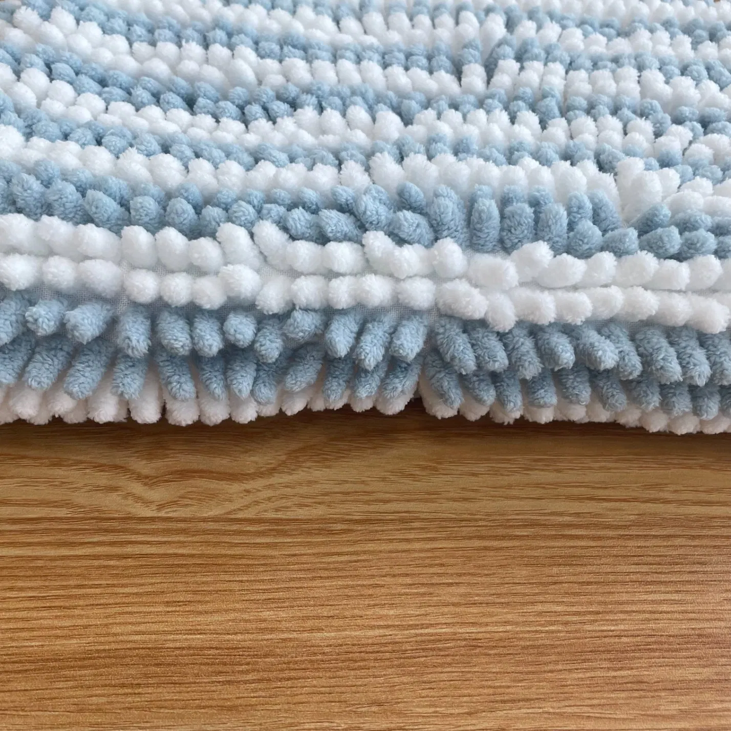 Absorbent Machine Washable Non Slip Chenille Bath Mats Chenille Bathroom Rug 40X60