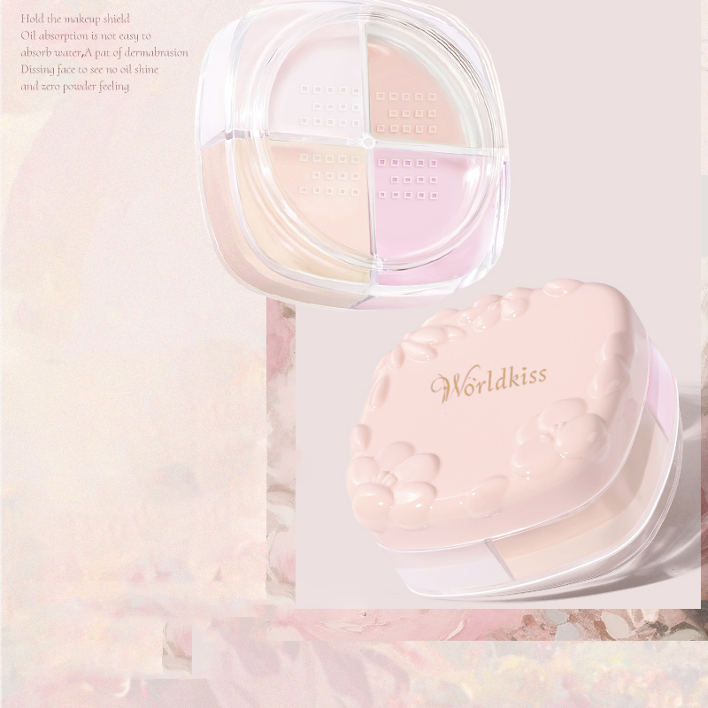 4 Color Vegan Waterproof Long Wear Oil Control Talc Free Matte Loose Setting Powder