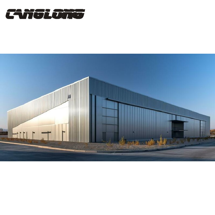 Quick-Assembly Steel Structure Workshop with Modular Parts for Easy Manufacturing Setup