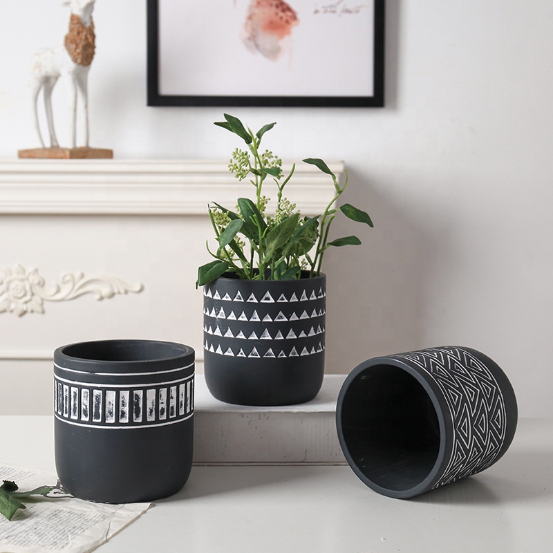 Горшки садовые керамические