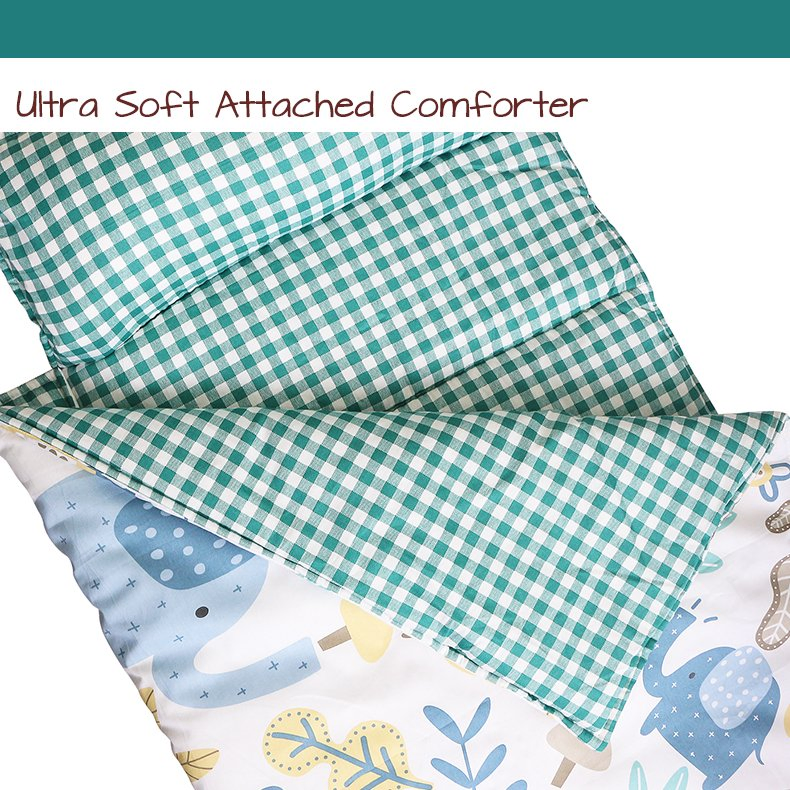 Toddler Nap Mat with Pillow and Blanket for Daycare