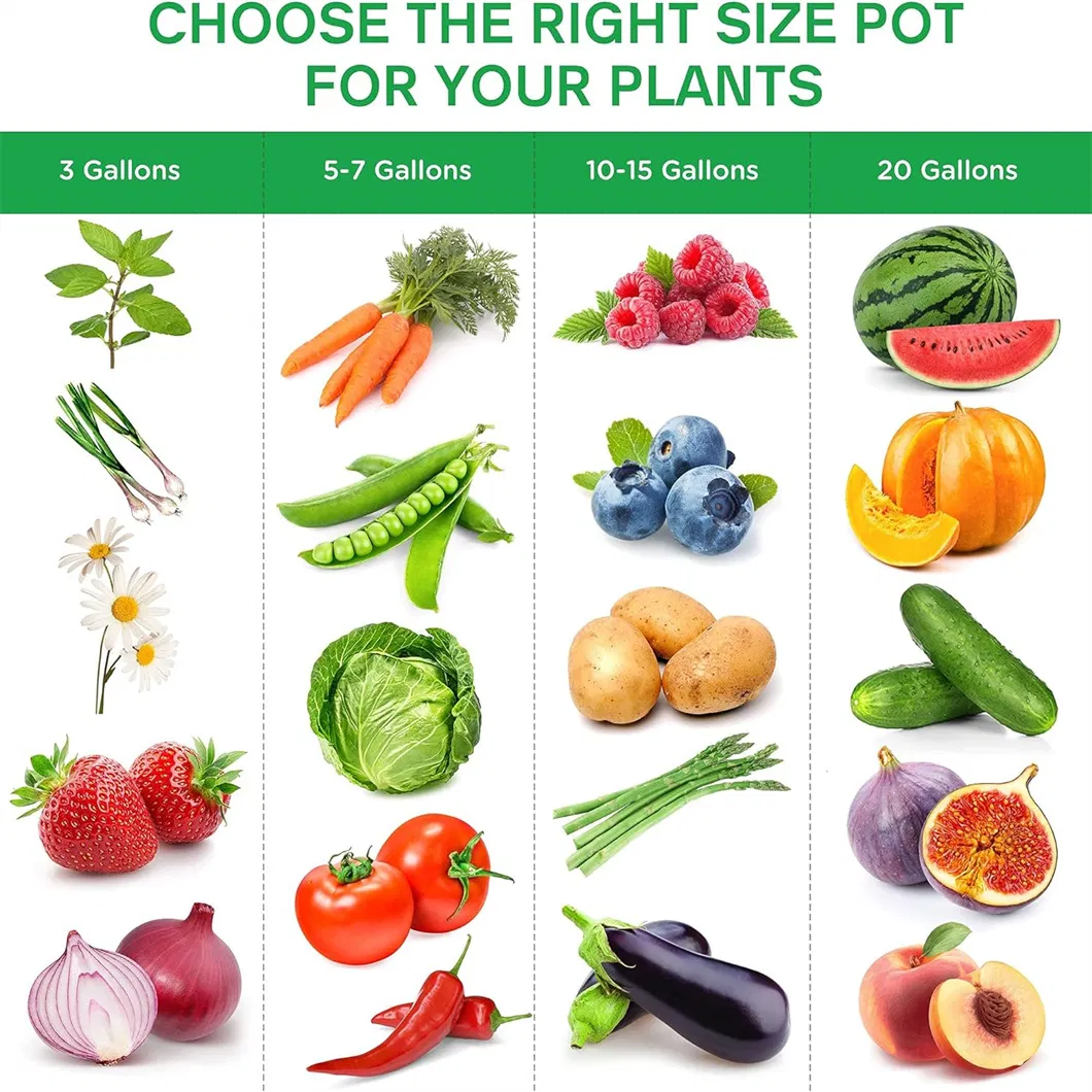 Eco-Friendly 7 Gallon Grow Bags - 20 Pack for Vibrant Plants