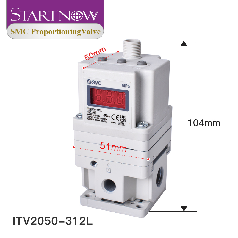 SMC Type Regulator Proportional Valve Itv2050/1050 Itvx2030 DC24V Proportional Solenoid Valve for Laser Cutting Machine