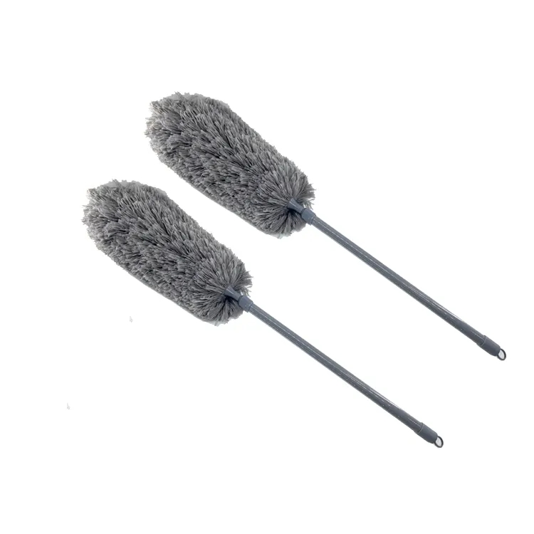 PP Long Hand Feather Plumero Telescopic Car Microfiber Cleaning Fan Duster