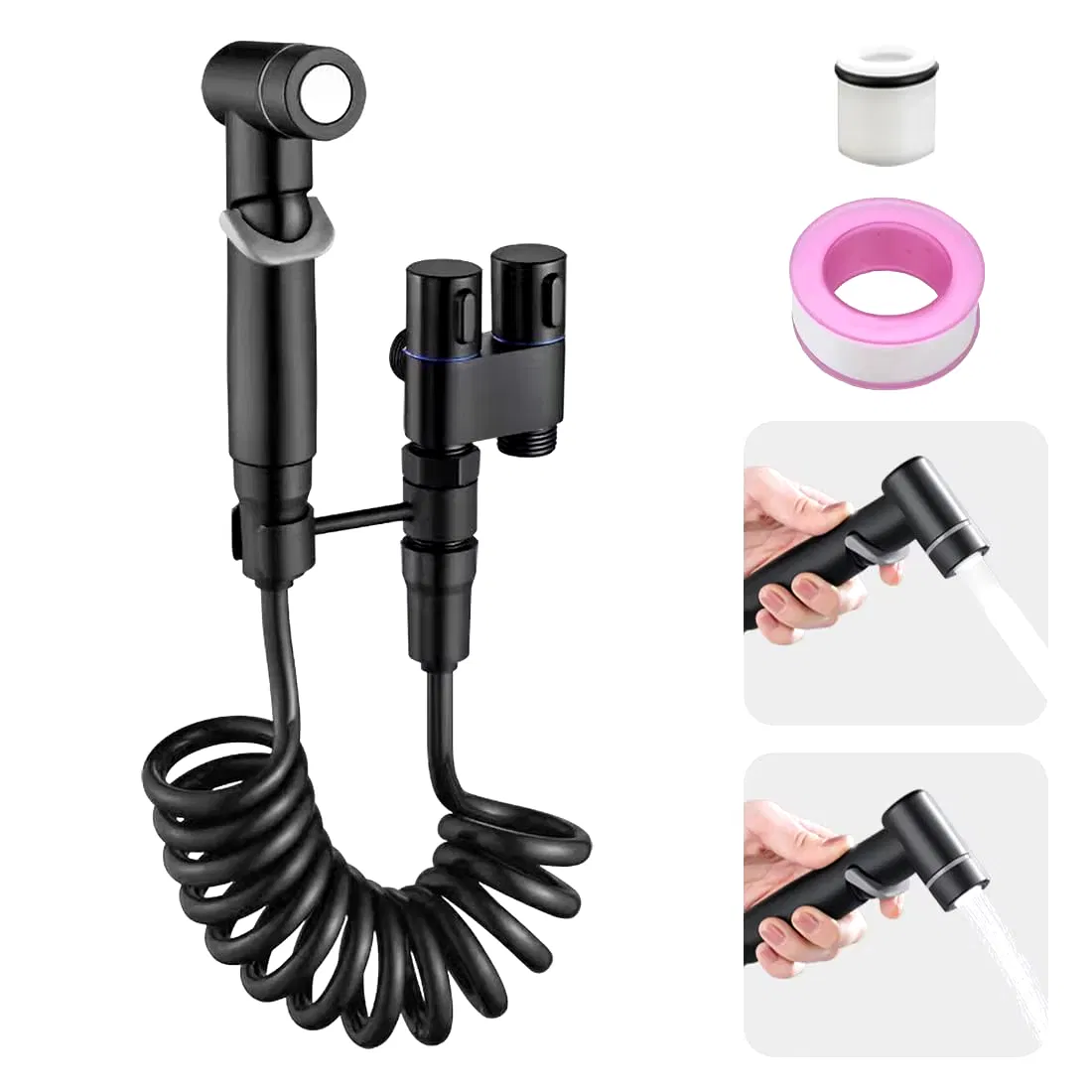 Modern Handheld Cleaning Sprayer Wall Mounted Shattaf Telephone Bidet Toilet Attachment for Hotel Applications