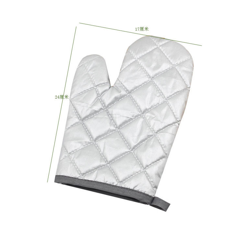 Manufacturer Wholesale Oven and Microwave Oven Heat Insulation Gloves, Silver-Coated Oven Gloves