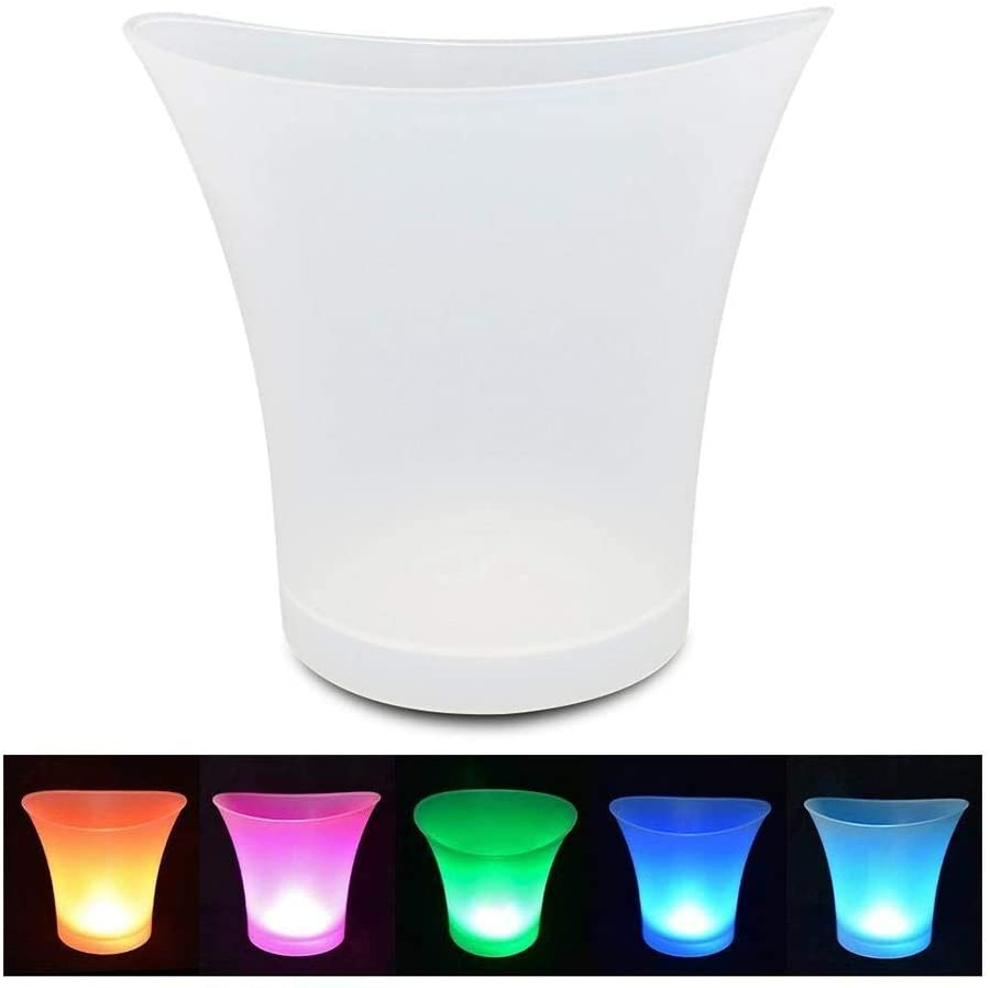 5L Glowing LED Drink Barware Wine Champagne Beer Ice Bucket for Bowman's Appleton Lone Star