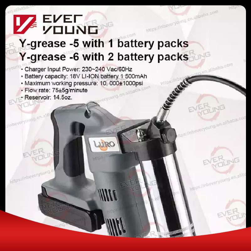 Аккумуляторная маслёнка 18V, 10000psi, 400cc