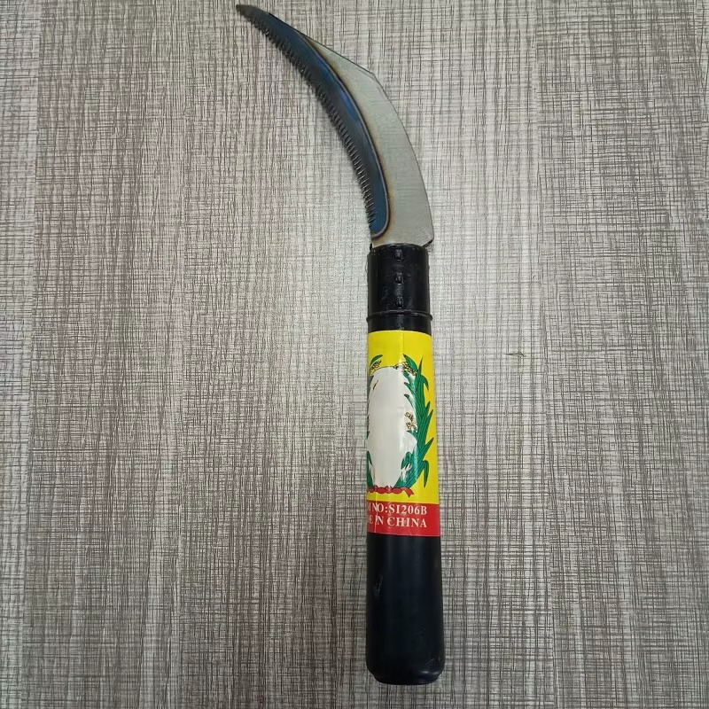 6.5'' Carbon Steel Sickle with Plastic Handle Farm & Garden Use Grass Tool