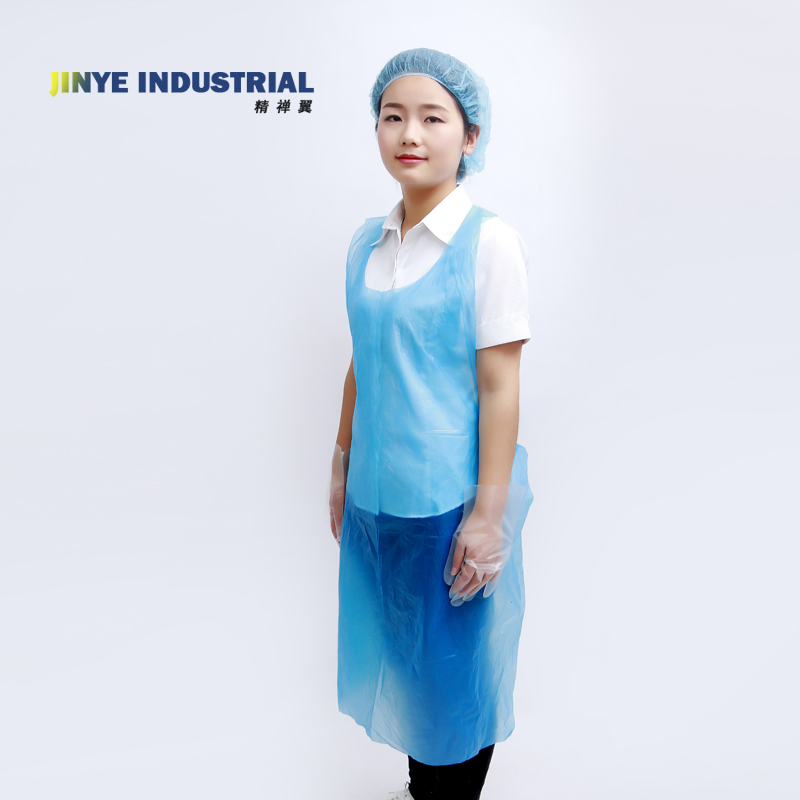 Waterproof HDPE/LDPE Plastic Disposable PE Apron for Food Processing Industry Service/Hotel/Restaurant Cooking