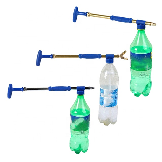 Garden Watering Tool Portable Bottle Cap Hand Sprayer, Sprayer Bottles Air Pump Manual High Pressure for Garden Artwork