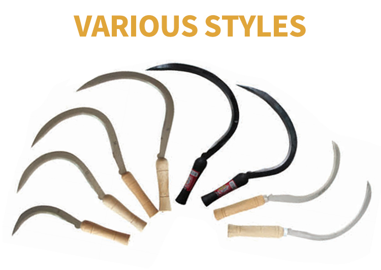 Wholesale Cheap Sickles Agricultural and Garden Sickles with Wooden Handle