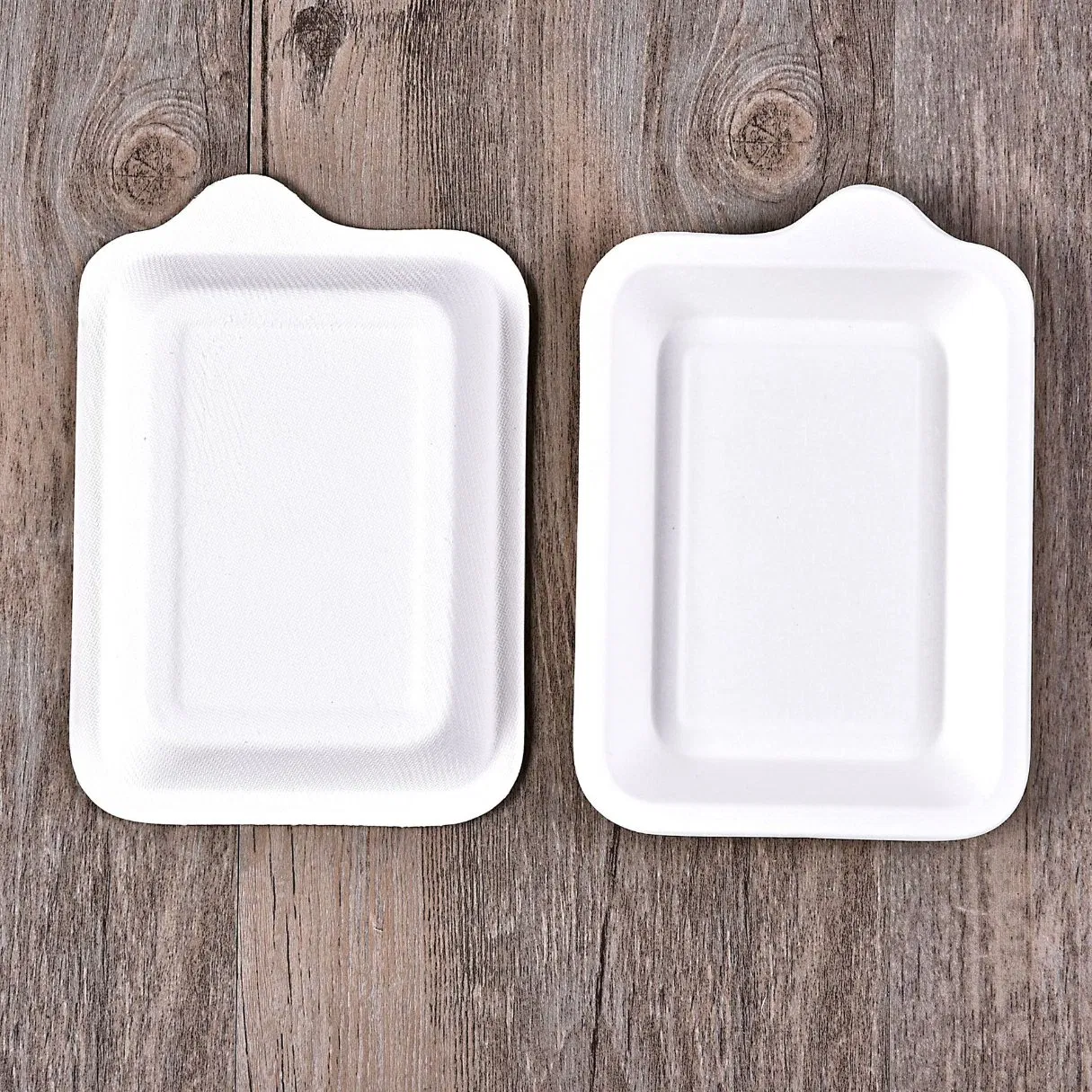 Wholesale Cake Plate Sugar Cane Pulp Plate White Disposable Paper Plate Bagasse